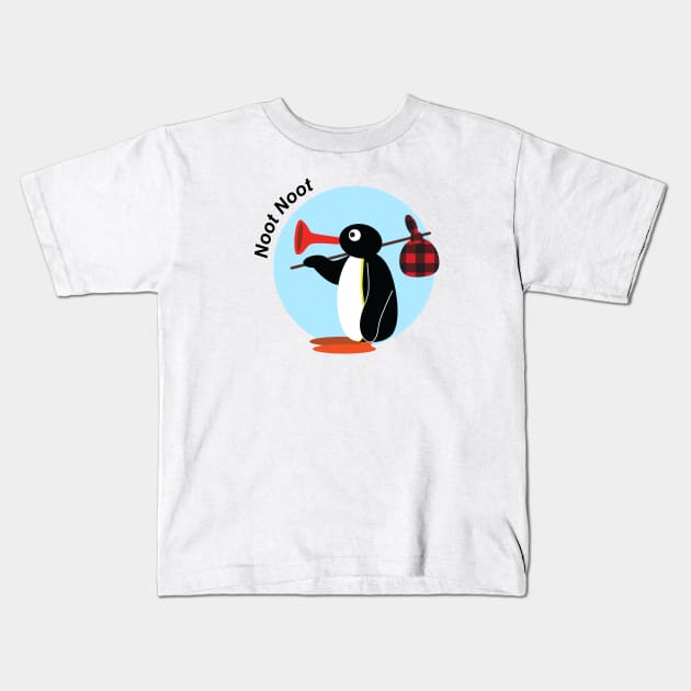 Pingu - Noot Noot Kids T-Shirt by stickerfule